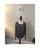 Athleta Women&#39;s Long Sleeve Top - Size Small Gray - $383.12 MXN