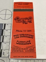 Matchbook Cover The Horseless Carriage Restaurant  Newark, DE  gmg  Unst... - £9.89 GBP