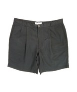 Haley Size 38&quot;W Men&#39;s Black Pleated Dress Business Golf Shorts USA - £8.18 GBP