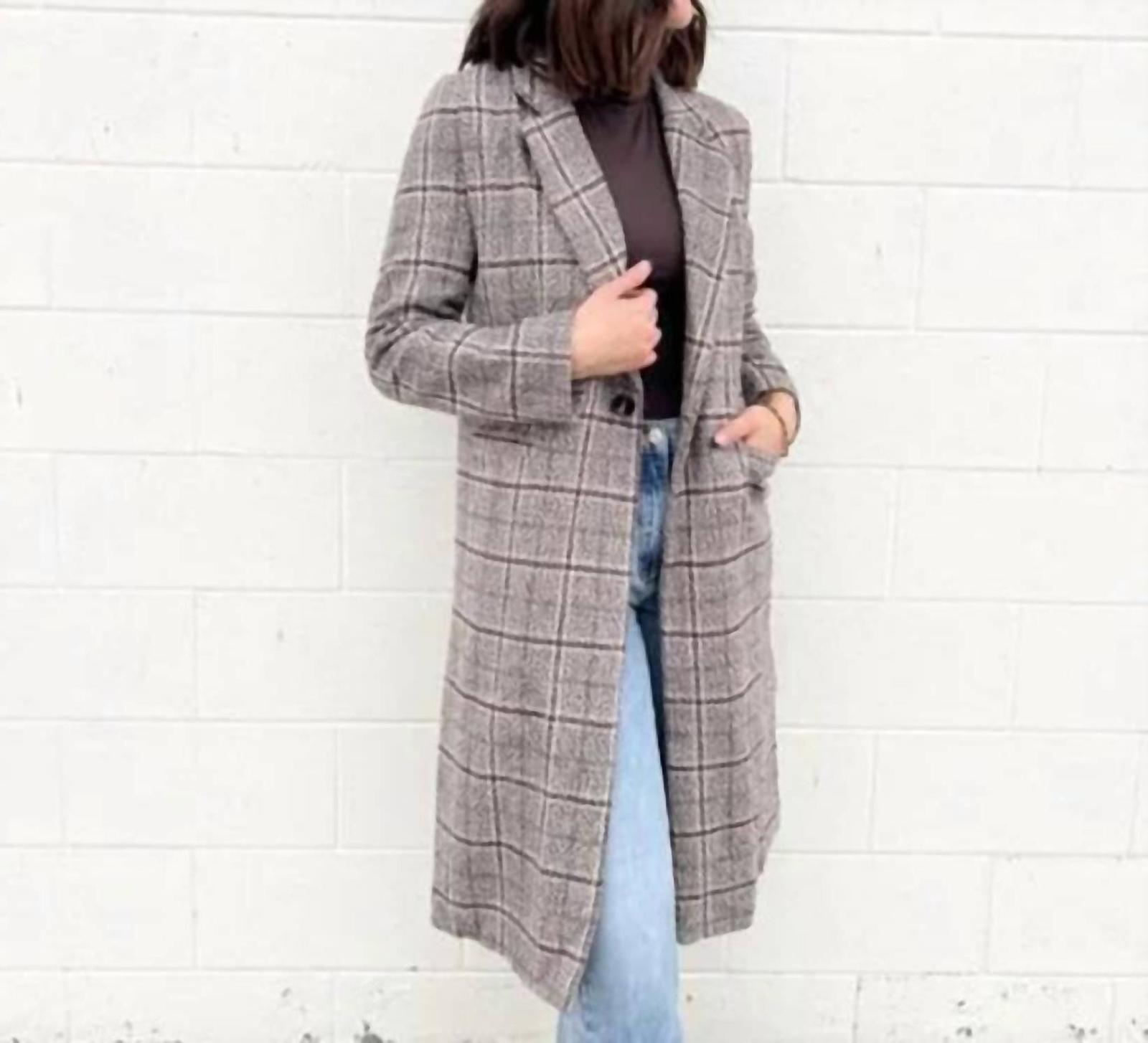 Sage The Label Concrete Jungle Trench Coat Charcoal Multi - $103.00