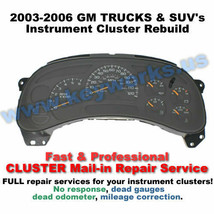 03-06 ALL GM TRUCK Instrument Cluster Gauge repair &amp; LED backlighting up... - $122.50
