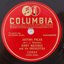 Jerry Mazanec - Juntina Polka/Friendship - 1942 78 rpm Shellac Record 12253-F - $24.97