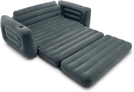 Queen Size Inflatable Couch Blow Up Sofa Camping Chair Lounge Easy Pull Out Bed - £145.52 GBP