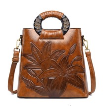 Brown Handbags Women Bags Designer High Quality Leather Handbag Fashion Shoulder - £44.88 GBP