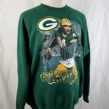 Vintage 90&#39;s Green Bay Packers Brett Favre #4 Sweatshirt XXL Crew L/S 50/50 NFL - £47.20 GBP