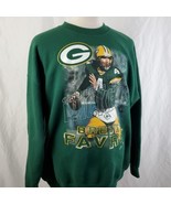 Vintage 90&#39;s Green Bay Packers Brett Favre #4 Sweatshirt XXL Crew L/S 50... - £47.39 GBP
