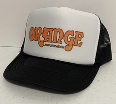 Vintage Orange Amplifiers Trucker Hat snapback Black Rocker Cap Music Hat - $348.01 MXN