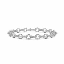 Authenticity Guarantee 
Angara Plain Chain Bracelet in 14K White Gold for Women - £643.59 GBP