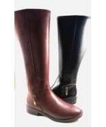 Anne Klein Sinclair Knee High Low Block Heel Riding Boot Choose Sz/Color - $149.99