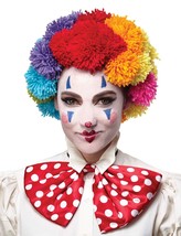 Seasonal Visions - POM Clown Wig -  Rainbow - Adult Costume Accessory - ... - £19.74 GBP