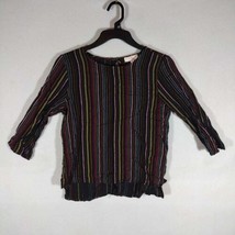 GB Girls  Sheer Blouse Shirt Size xl Gianni Bini Long Sleeve  - $9.99