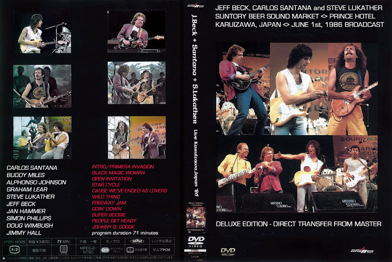 Santana, Jeff Beck, and Steve Lukather 1986 DVD Live in Japan June 01, 1... - $20.00