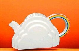 Vintage Vandor San Francisco Porcelain Clouds &amp; Rainbow Teapot 1978 EUC ... - $416.03