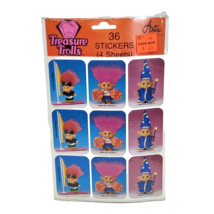 VINTAGE 1992 TREASURE TROLLS 36 STICKERS TOTAL NEW IN PACKAGE ACE NOVELTY - $23.75