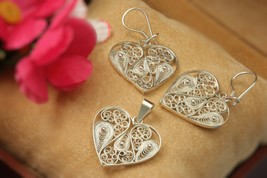 Jua Handmade Sterling Silver Filigree Jewelry - £175.05 GBP