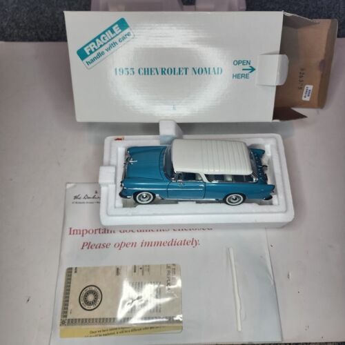 DANBURY MINT 1955 CHEVROLET NOMAD STATION WAGON DIECAST 1/24 SCALE MIB W/ Papers - $128.69
