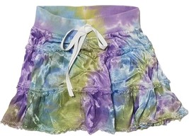 Out of Control Los Angeles Girls Tie Front Tiered Ruffled Silk Skirt (8 ... - $19.79