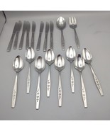 18 Imperial International Rose Silhouette Oval Stainless Spoons Knives S... - $28.49 CAD