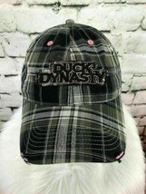 Duck Dynasty Womens One Sz Hat Plaid Pink Trim Adjustable A&amp;E Baseball Cap - £9.55 GBP
