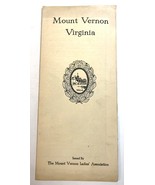 1940 Mount Vernon Ladies’ Association Mount Vernon Virginia VA Info Broc... - $9.39 CAD