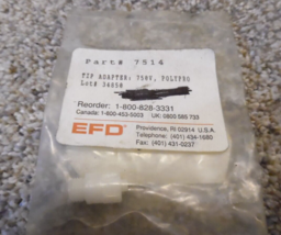 Nordson EFD 7514 Tip Adapter 750V Polypropylene - $739.52 MXN