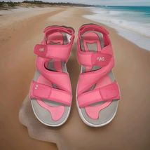 Ryka Sandals Womens Pink Dominica Adjustable Strappy Open Toe Shoe 9.5W - $29.65