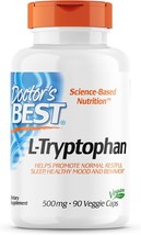 Doctor&#39;s Best L-Tryptophan , Helps Sleep, Healthy Mood &amp; Behavior, Non-GMO, Vega - £27.96 GBP