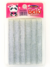 BELLO GIRLS SILVER HAIR RIBBONS - 6 PCS. (41253) - $6.99