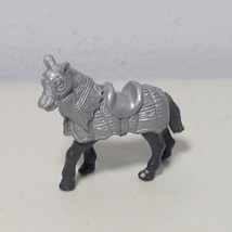 Safari Ltd Knights War Horse Mini Figure Silver 1.5&quot; x 2&quot; - £6.74 GBP