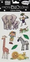 Me And My Big Ideas 4.5 X 6 Inches Minis Stickers Safari Animals - $14.06