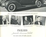 Packard 120 Convertible Coupe Presents Lawrence Tibbett Magazine Ad 1930&#39;s - £11.90 GBP