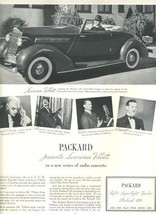 Packard 120 Convertible Coupe Presents Lawrence Tibbett Magazine Ad 1930&#39;s - £11.86 GBP