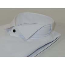 Men's Tuxedo Shirt MARCUZZI Turkey 100% Soft Cotton French Cuffs Marc1 White image 4