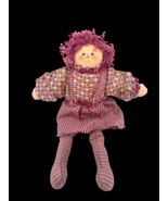 Raggedy Ann Sitting Doll Christmas Ornament Primitive Country Plaid 8&quot; V... - $37.84 CAD