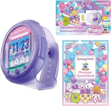 Tamagotchi Smartwatch Anniversary Party Set New Bandai 25th Purple Gift-... - $113.32