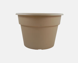 5 Pcs 10 Inch Mocha Round Plastic Growing Pot #MNGS - $37.90