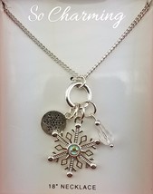 New! 18&quot; Snowflake Necklace!! - £9.16 GBP