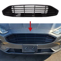 For 2019-2020 Ford Fusion Gloss Black Grille Grill Insert Overlay Trim 1 Piece - £111.55 GBP