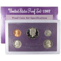 1987 Proof Set U.S. Mint Original Government Packaging OGP Collectible - £13.34 GBP