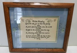 Polish Home Blessing Poem Handwritten Framed Matted Picture 9.25x11.25  - £29.62 GBP