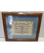 Polish Home Blessing Poem Handwritten Framed Matted Picture 9.25x11.25  - $37.06