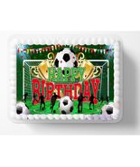Soccer Football Sports Themed Edible Image Birthday Cake Topper or Side ... - $320.47 MXN