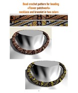 Bead Crochet Rope patterns «Flower patchwork» Necklace and Bracelet. PDF... - $6.79 CAD