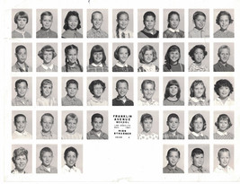 1961 4th Grade Grammar School Class Photo -Los Angeles, Ca. Franklin Ave School - £7.58 GBP