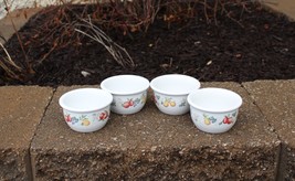 Lot 4 CORELLE COORDINATES 7oz bowl Custard Cups Ramekins Chutney Fruit S... - £15.97 GBP