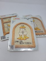 Genuine Duck Tales Cross-Stich Kits John Baron Bird/Duck Pun Vintage USA 3 Lot - £14.91 GBP