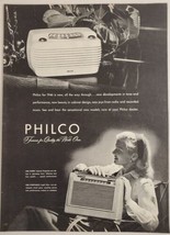 1946 Print Ad Philco Radios Electric Table &amp; Portable for Indoors &amp; Outdoors - £14.10 GBP