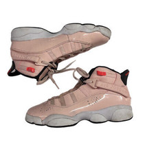 Nike Air Jordan 6 Rings Pink Sneakers Shoes SIZE 6Y Atmosphere Pink  - £101.75 GBP