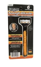 MicroTouch Tough Blade 3 Blade Manual Razor Brett Favre w/6 Cartridges N... - £94.02 GBP