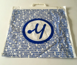 Vintage Microdot company logo graphic trade show plastic bag movie photo... - $19.75